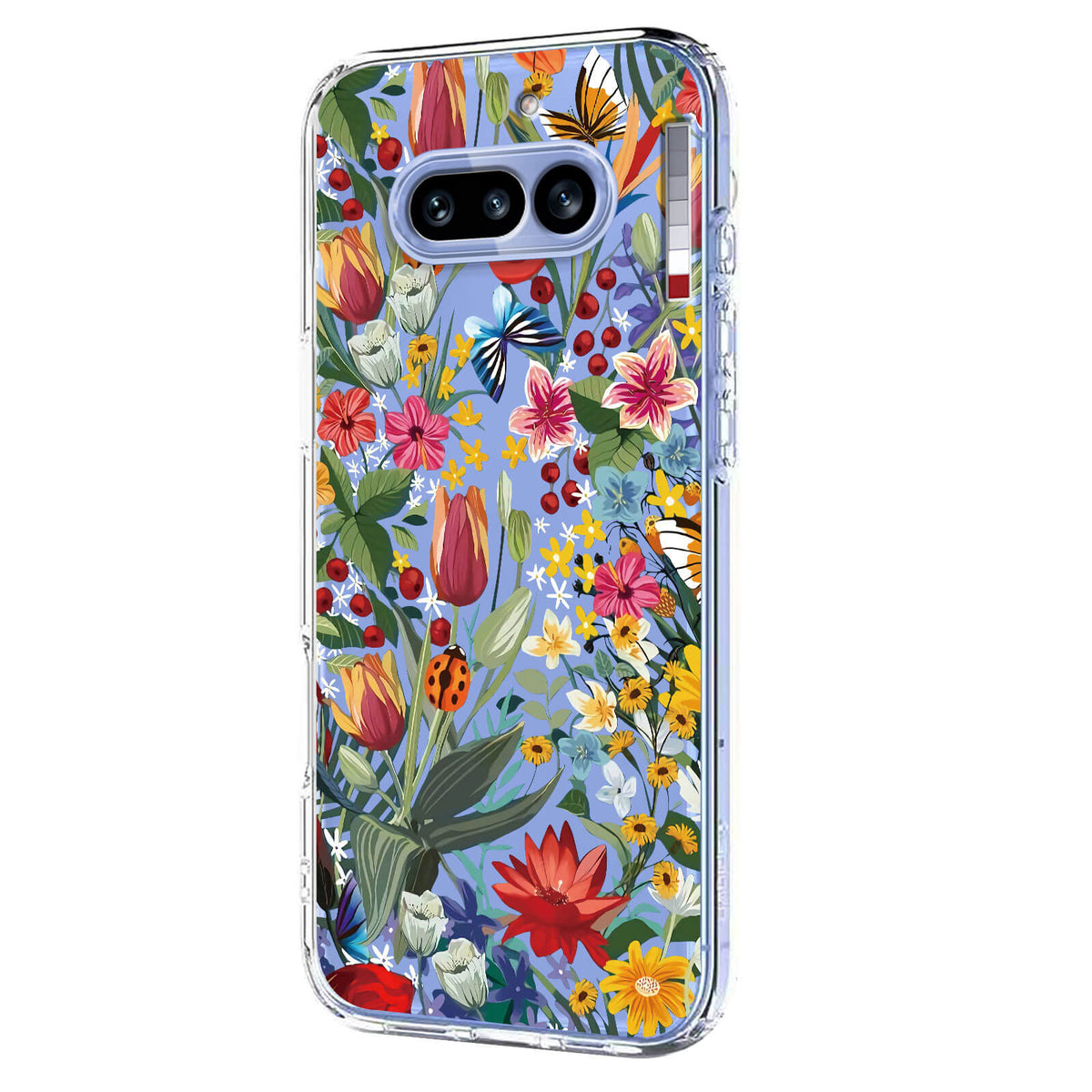 Nothing Phone (4a) - Silikon Gummi Hülle Blumen