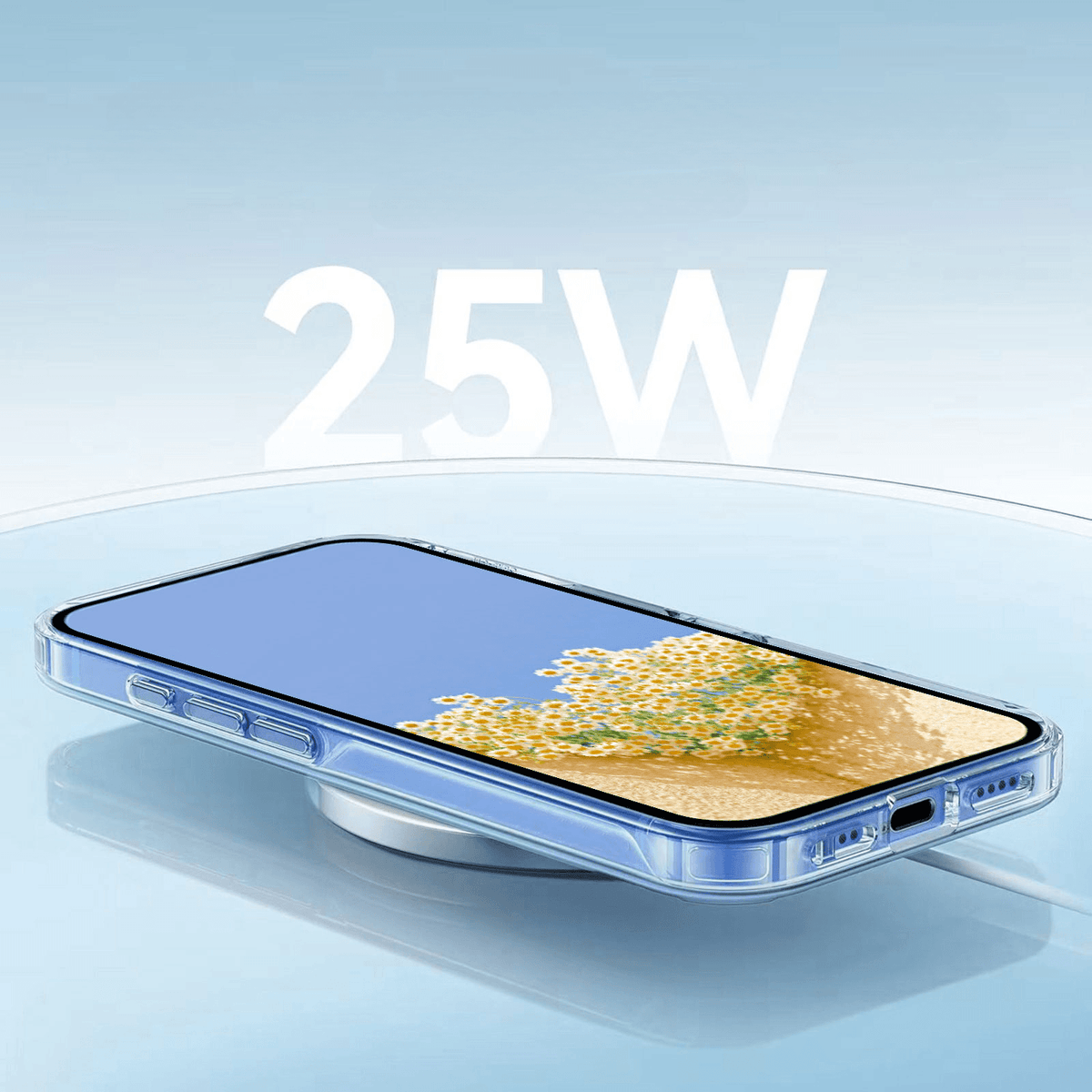 Galaxy A27 - Custodia in gomma siliconica fiori