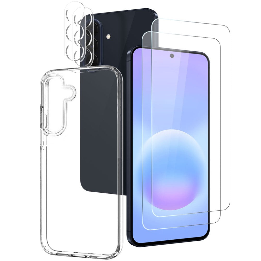 Galaxy A57 - NORTHJO Set di protezione 5-in-1 con cover & vetro temperato