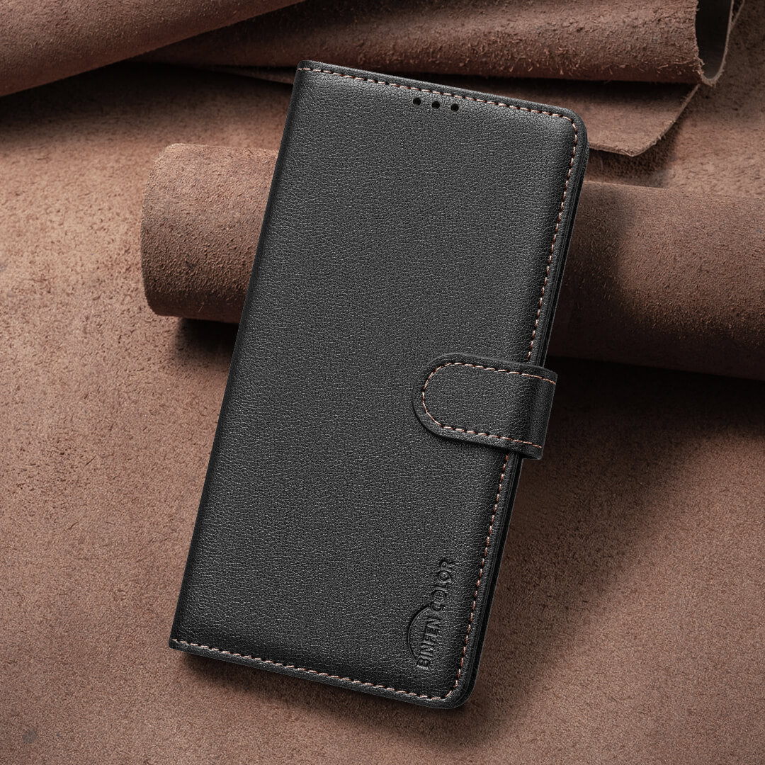 Xiaomi 17T - Custodia in pelle BINFEN con blocco RFID
