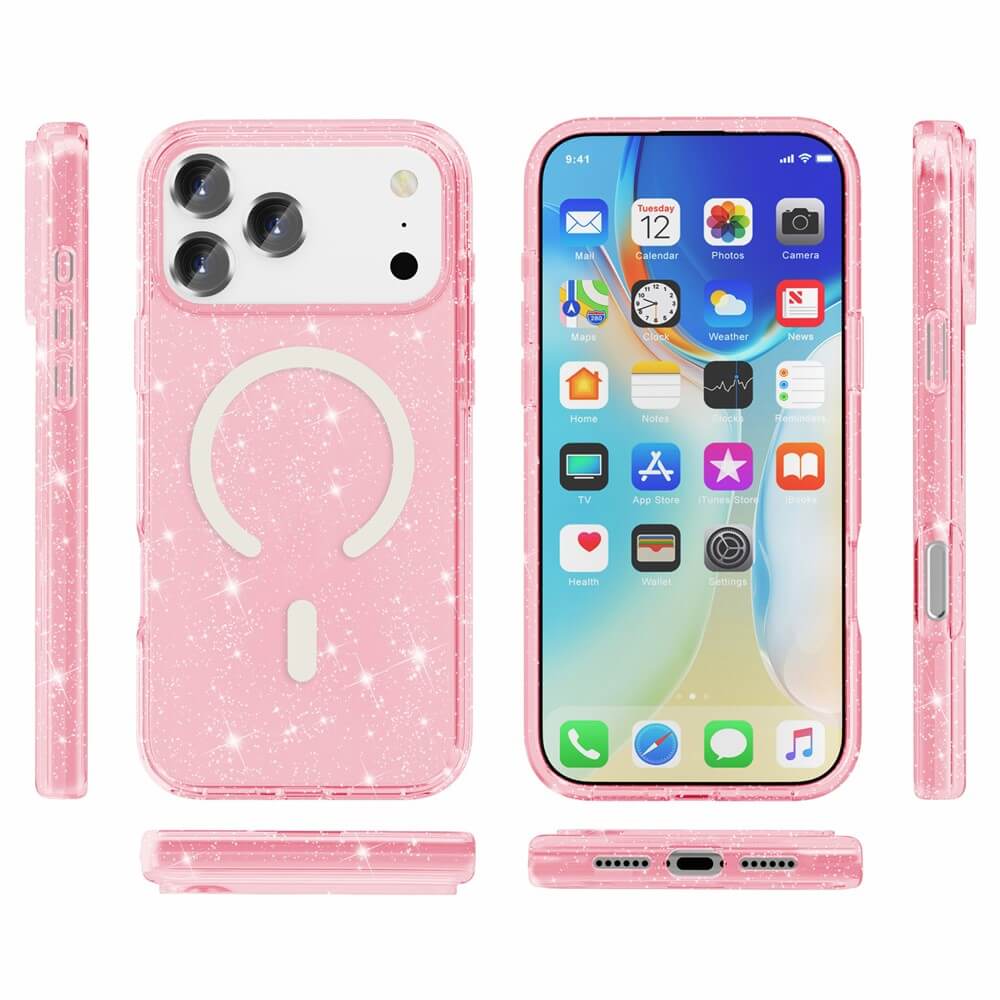 iPhone 18 Pro / iPhone 17 Pro - Glitter Case with MagSafe