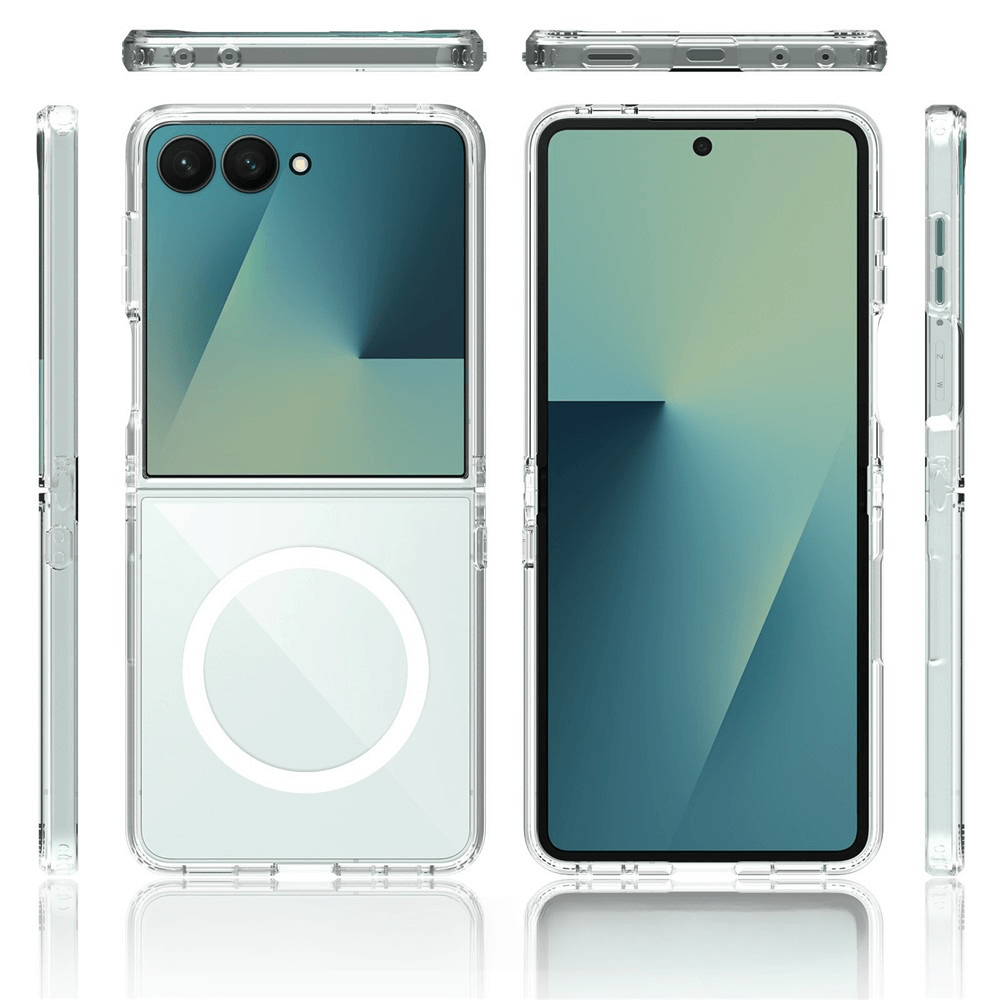 Galaxy Z Flip8 – 5-in-1 Schutzset mit magnetischem Acryl Cover