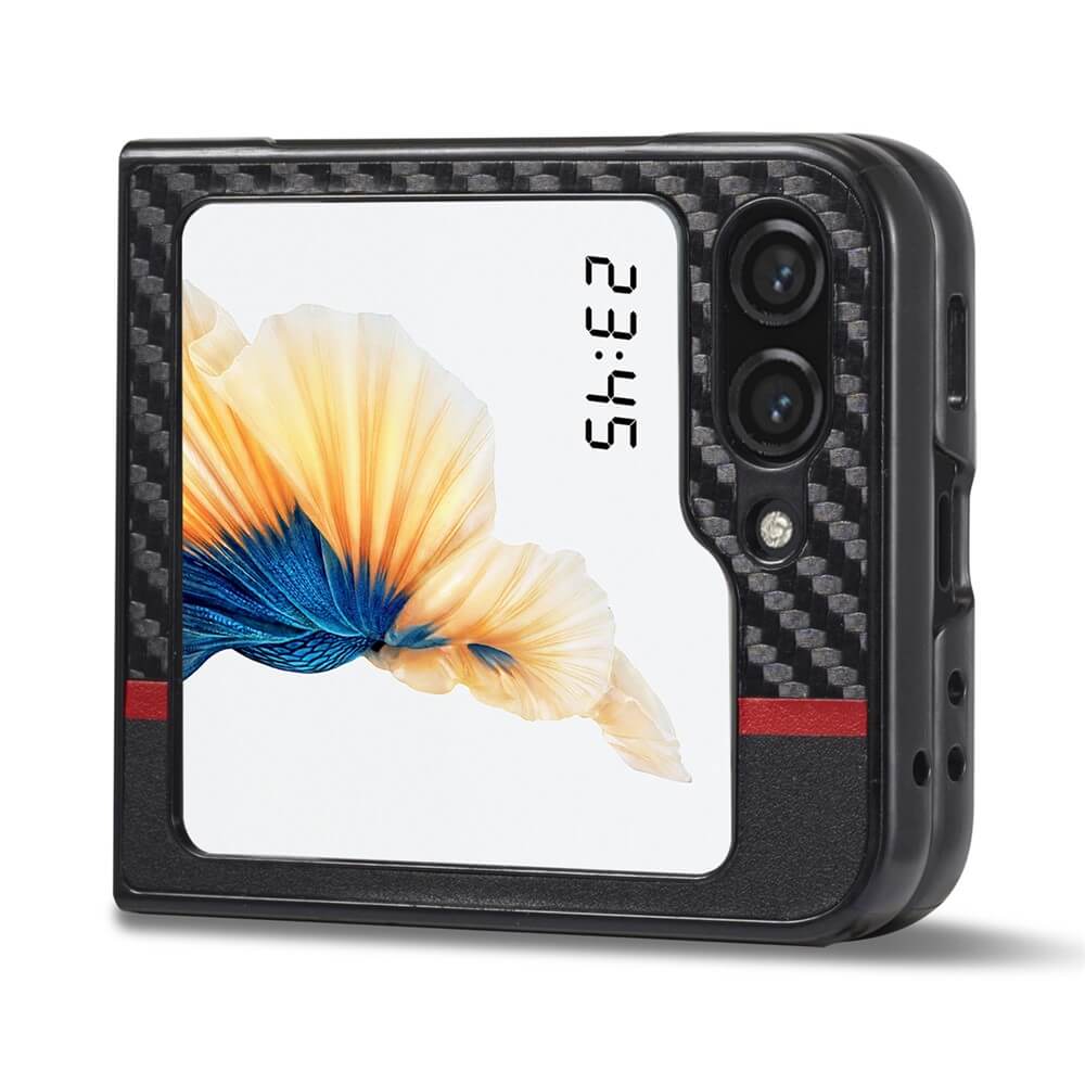 Galaxy Z Flip8 - LC.IMEEKE Cover posteriore Carbon Fiber