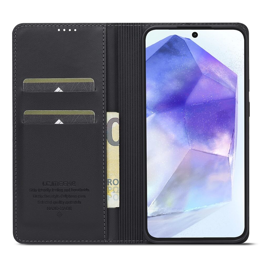Galaxy S26 FE - LC.IMEEKE custodia a libro con scomparti per carte e stand