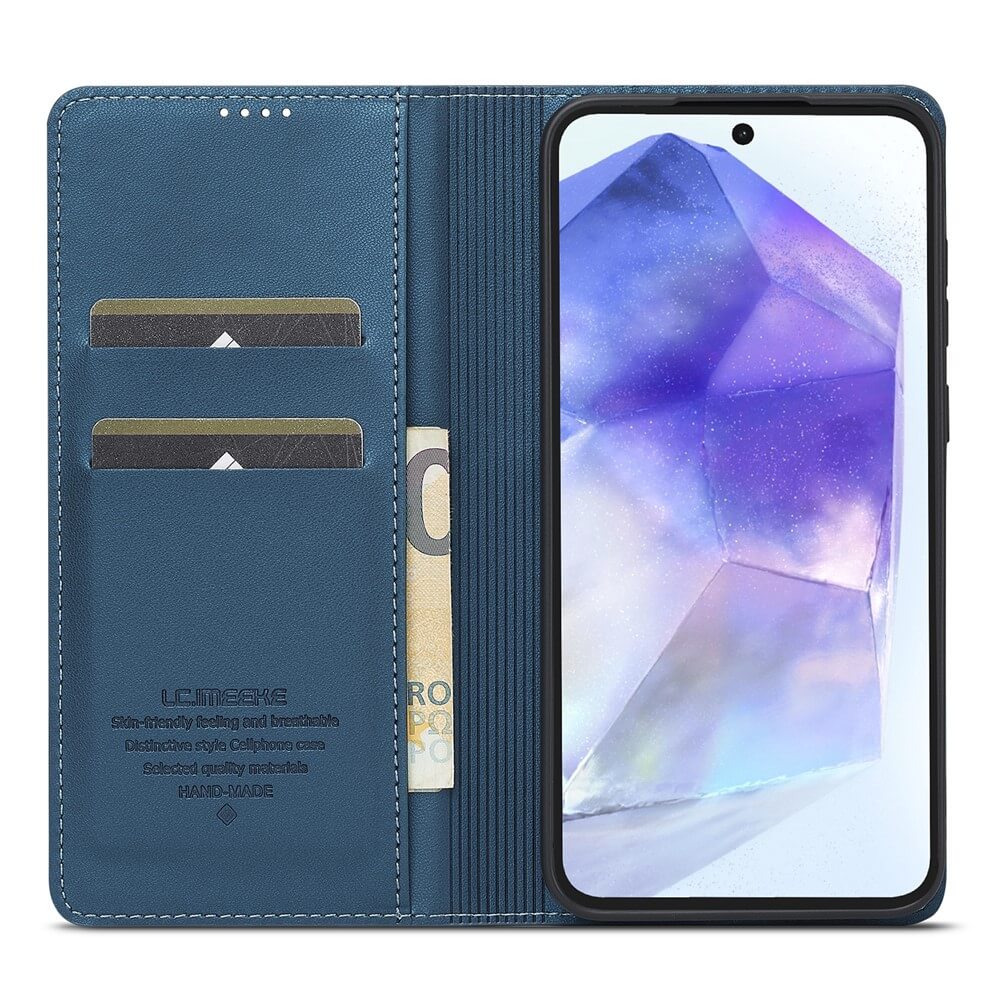 Galaxy S26 FE - LC.IMEEKE custodia a libro con scomparti per carte e stand