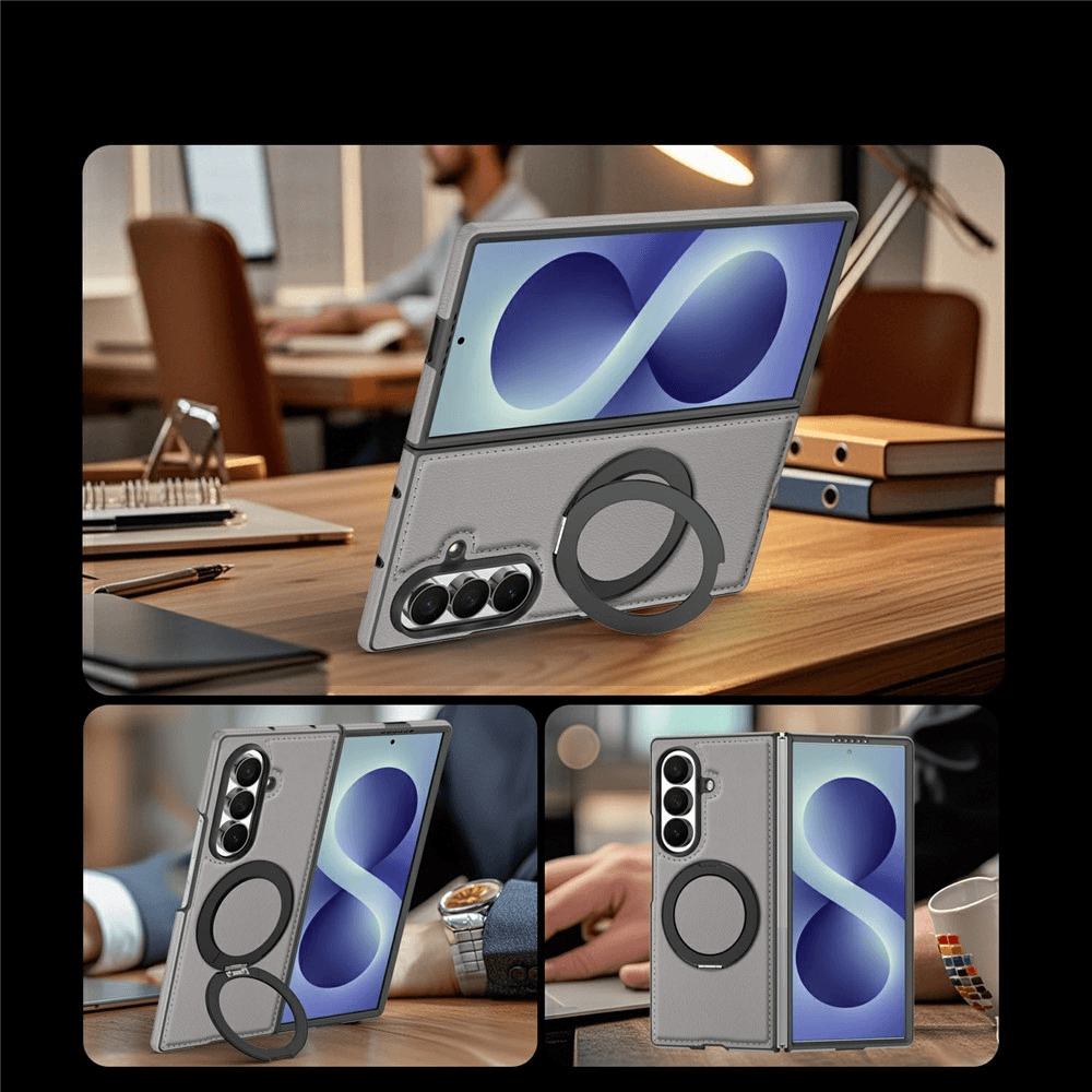 Galaxy Z Fold8 Ultra – Custodia magnetica effetto pelle