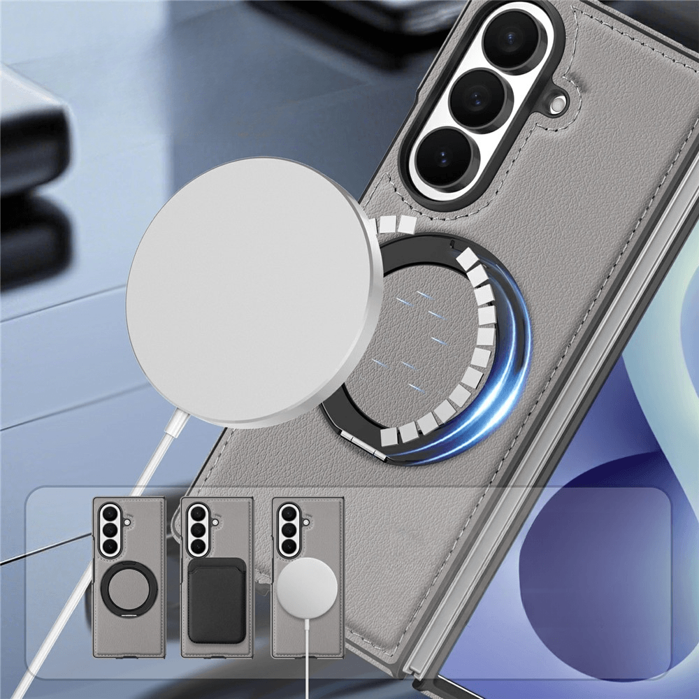 Galaxy Z Fold8 Ultra – Custodia magnetica effetto pelle