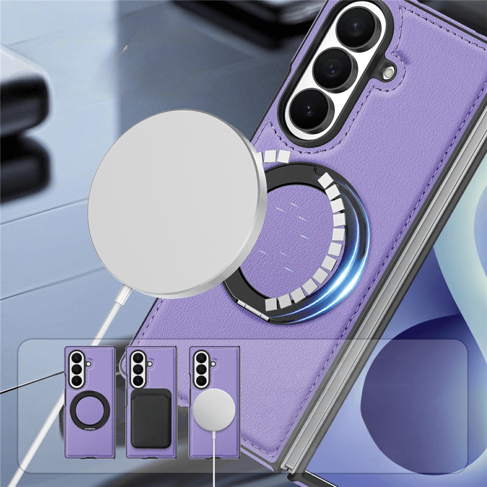 Galaxy Z Fold8 Ultra – Custodia magnetica effetto pelle