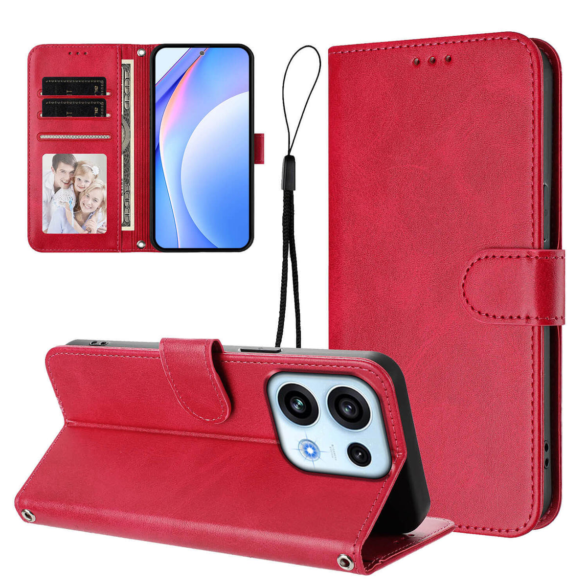 OPPO Reno16 F/ Reno16 FS - Custodia lucida con cinturino da polso