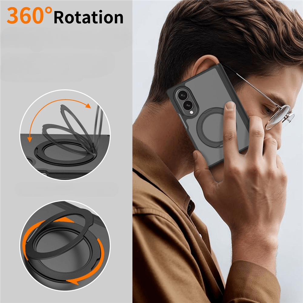 Galaxy Z Fold8 - Magnetic Case with 360° Ring Stand