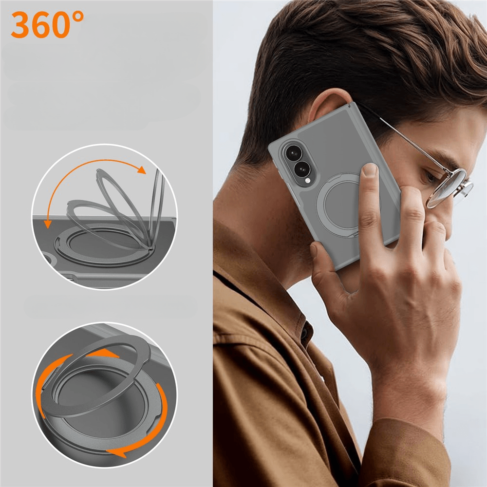 Galaxy Z Fold8 - Magnetic Case with 360° Ring Stand