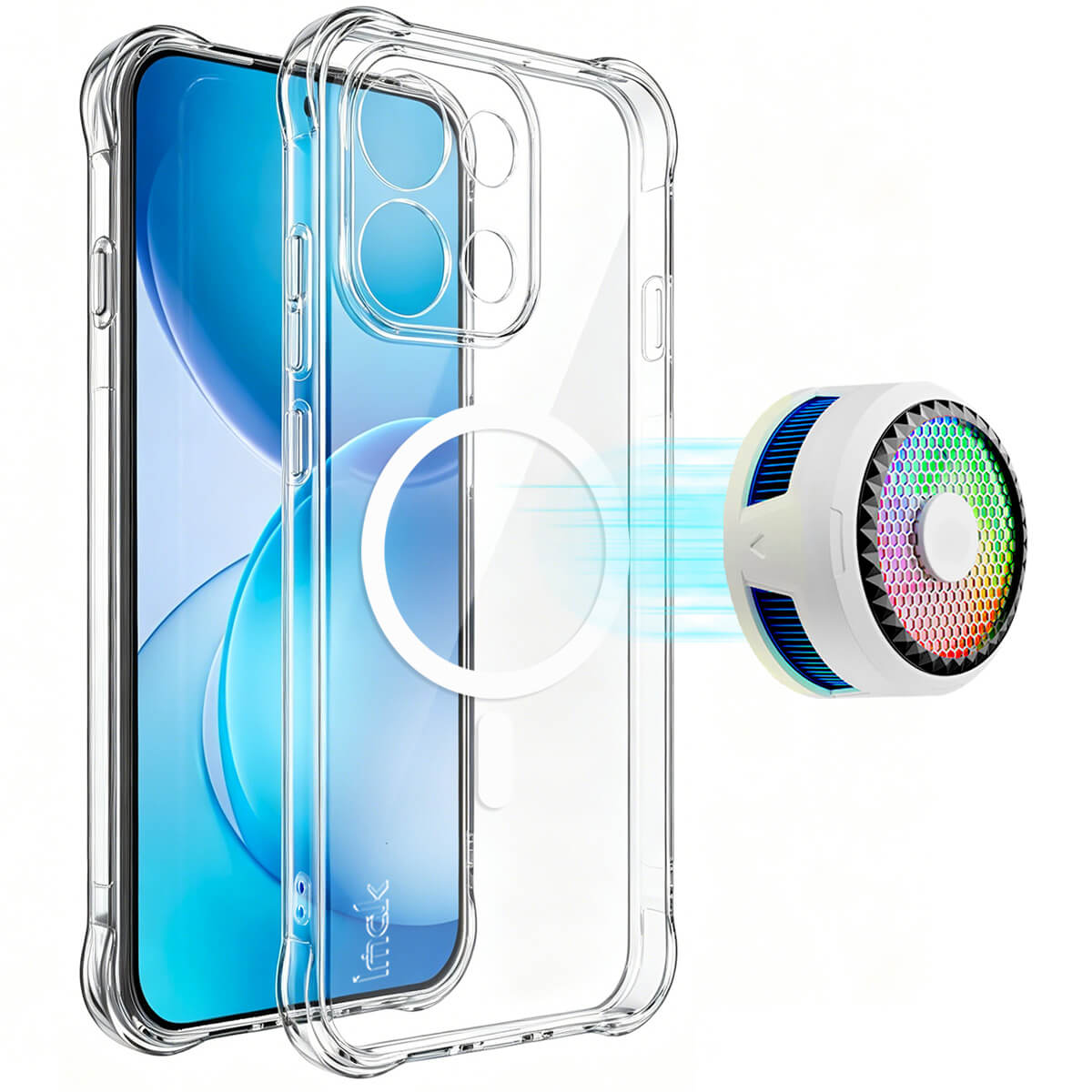 OPPO Reno16 F / Reno16 FS - IMAK Transparent Shockproof TPU Case