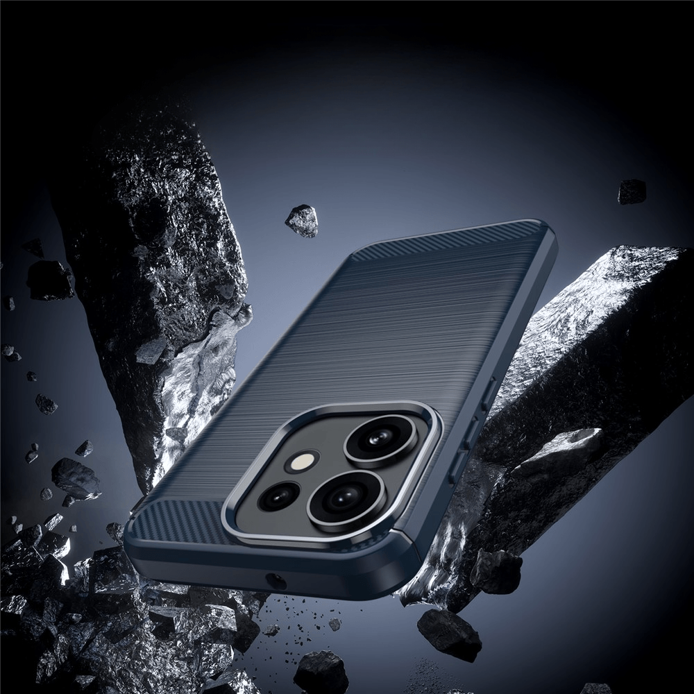 OPPO Reno16 / Reno16 Pro - Cover in look metallo carbonio