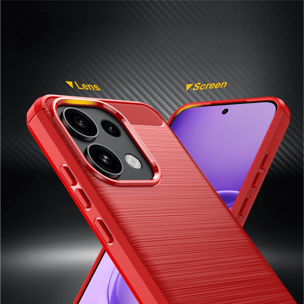 OPPO Reno16 F / OPPO Reno16 FS - Cover in look metallo carbonio