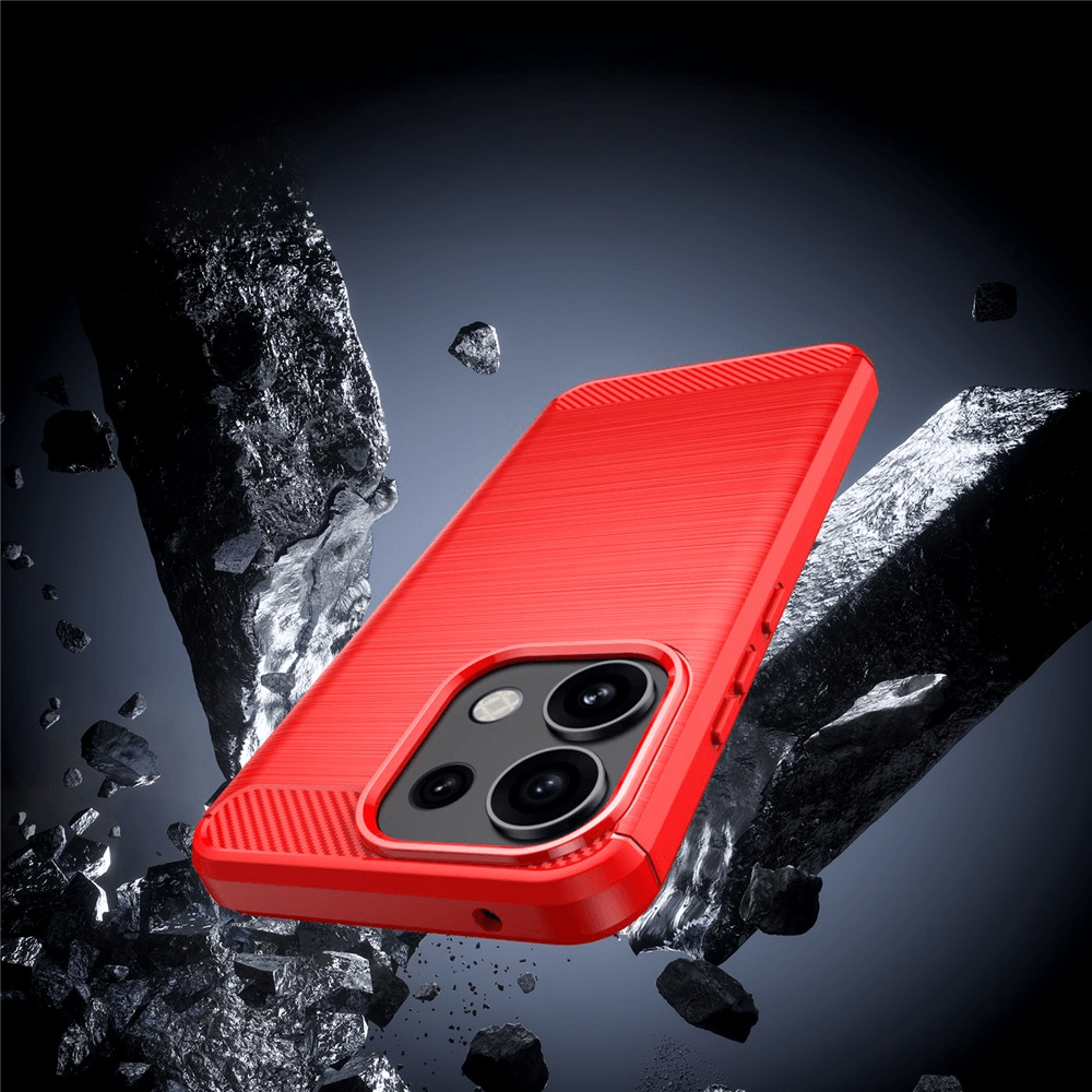 OPPO Reno16 F / OPPO Reno16 FS - Cover in look metallo carbonio