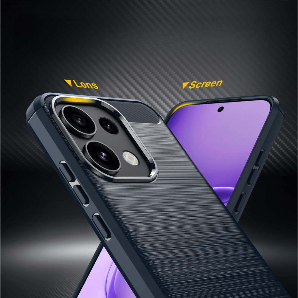 OPPO Reno16 F / OPPO Reno16 FS - Cover in look metallo carbonio