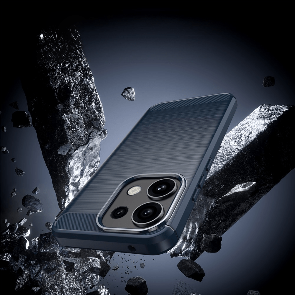 OPPO Reno16 F / OPPO Reno16 FS - Cover in look metallo carbonio