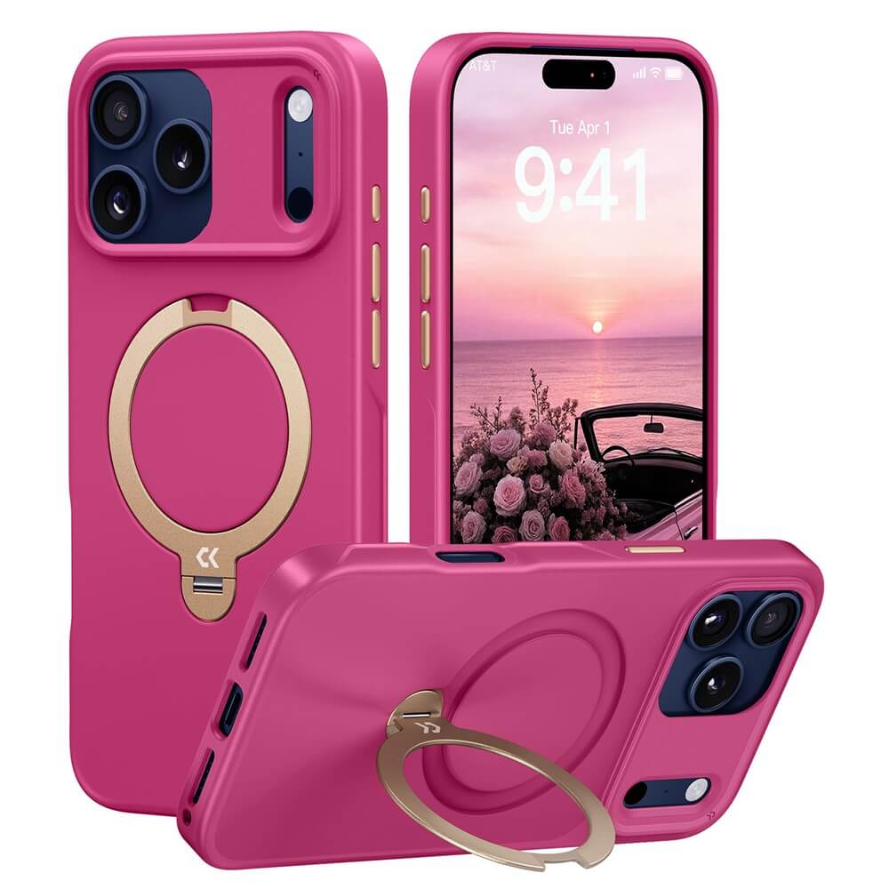 iPhone 18 Pro Max / iPhone 17 Pro Max - Custodia Premium magnetica con supporto 360°