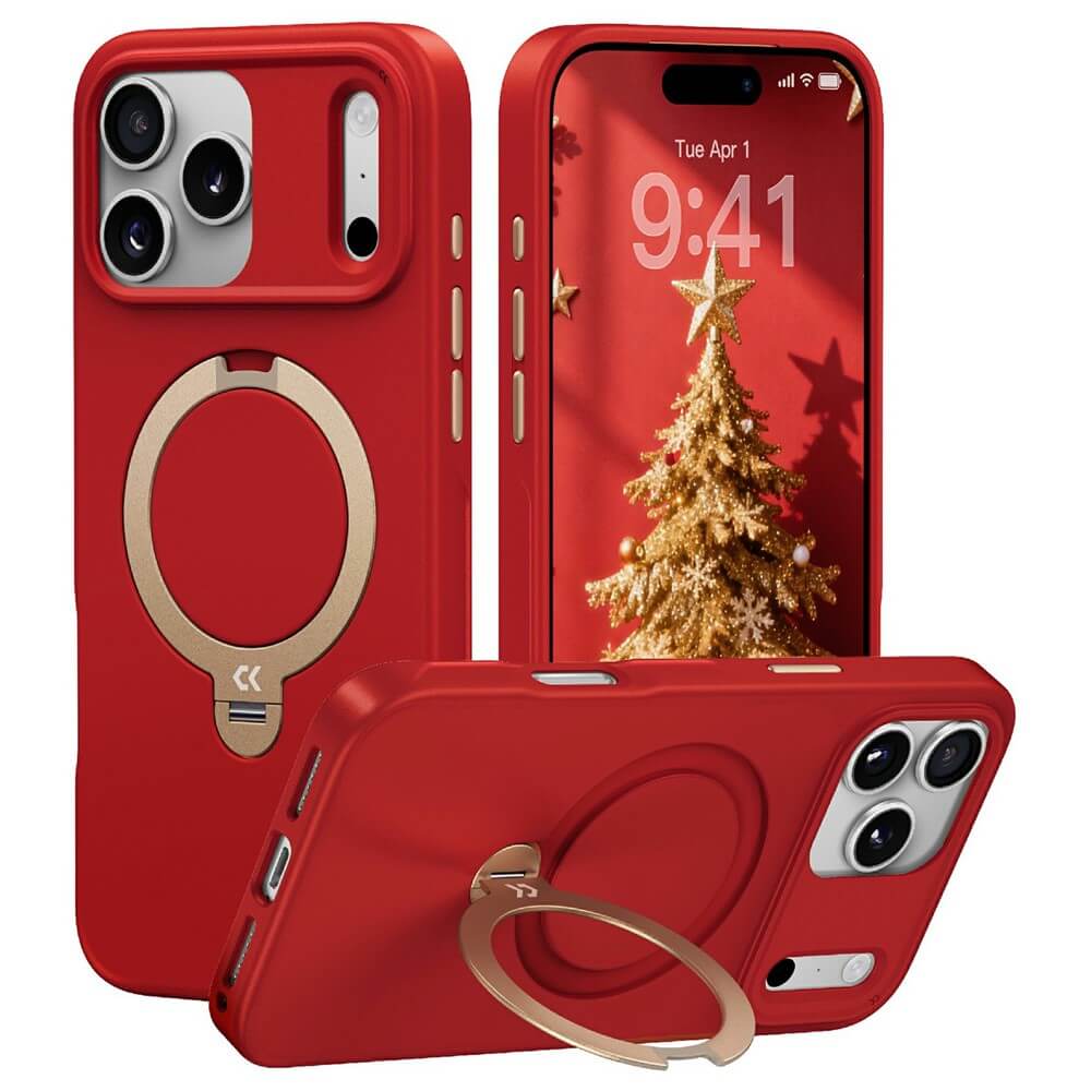 iPhone 18 Pro / iPhone 17 Pro – Magnetische Premium Hülle mit 360° Standring
