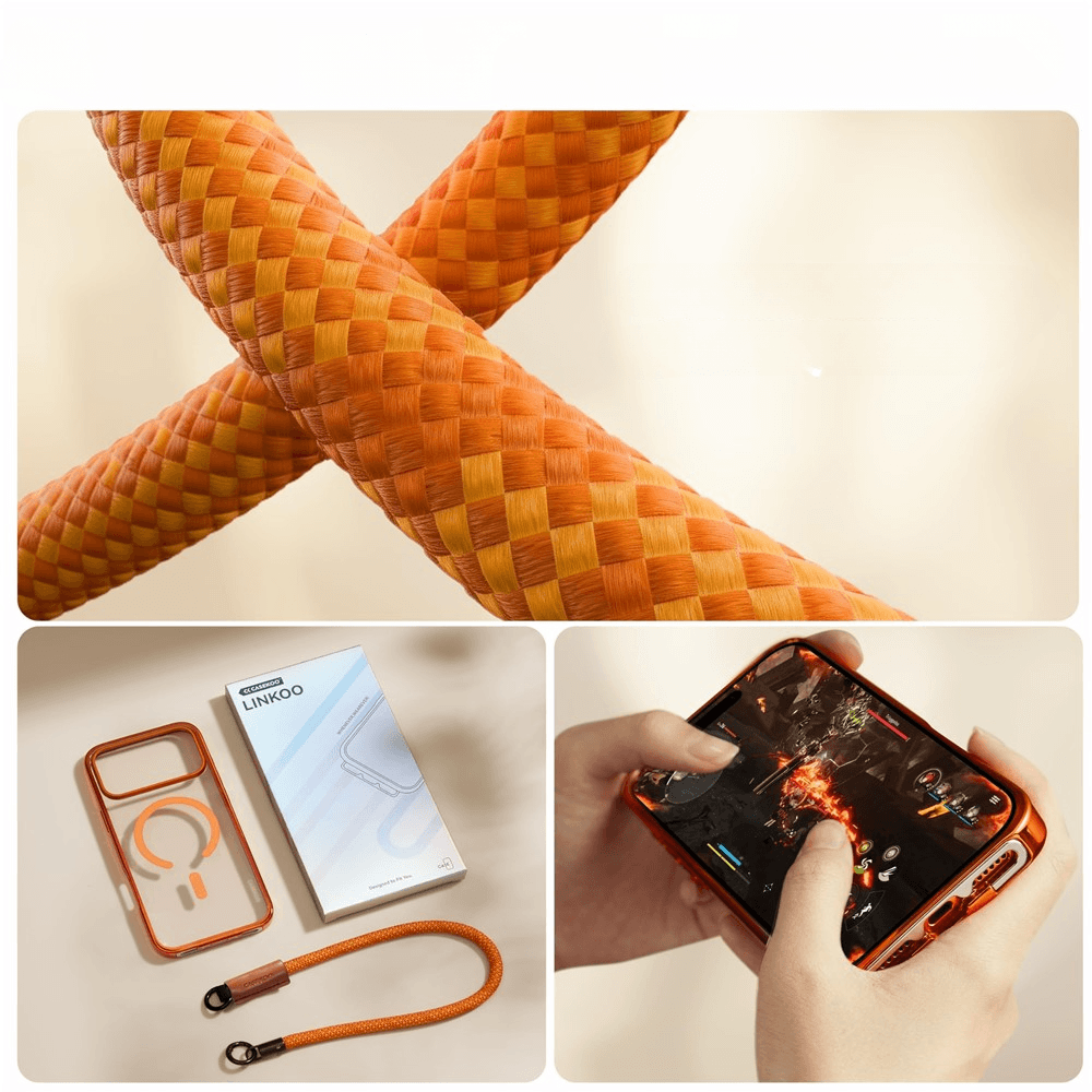 iPhone 18 Pro / iPhone 17 Pro - Coque Premium magnétique avec dragonne