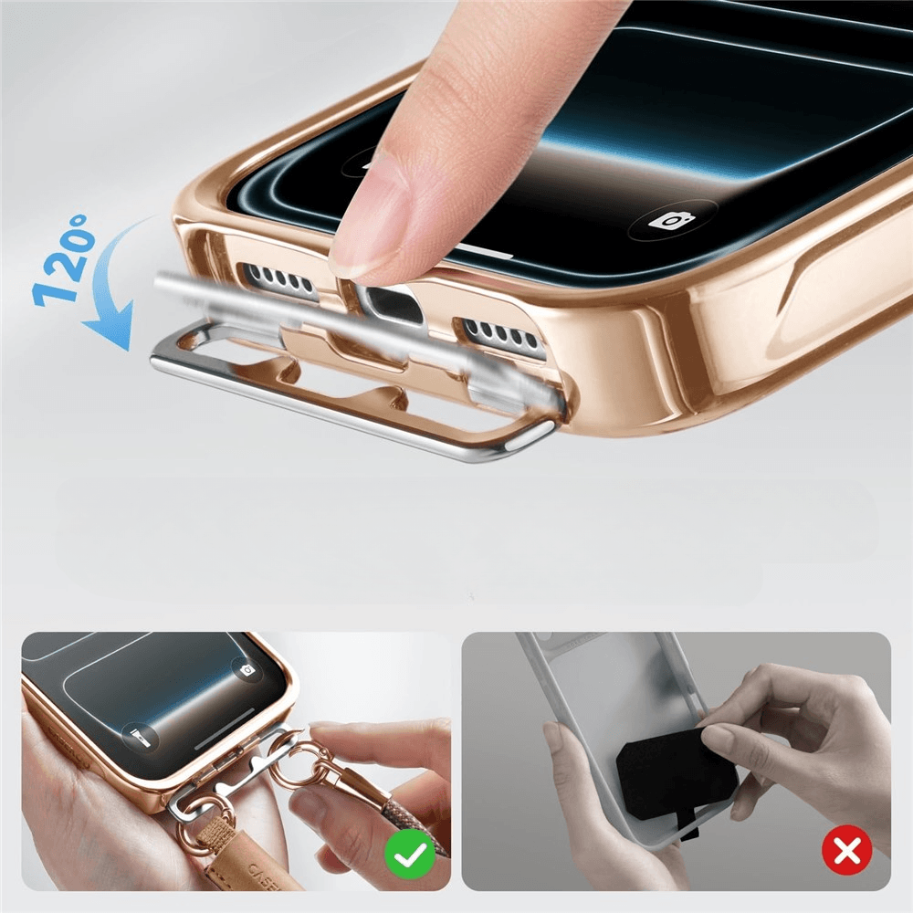 iPhone 18 Pro / iPhone 17 Pro - Coque Premium magnétique avec dragonne
