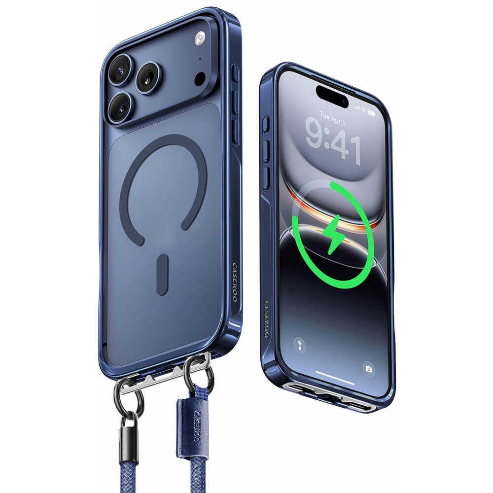 iPhone 18 Pro / iPhone 17 Pro - Coque Premium magnétique avec dragonne