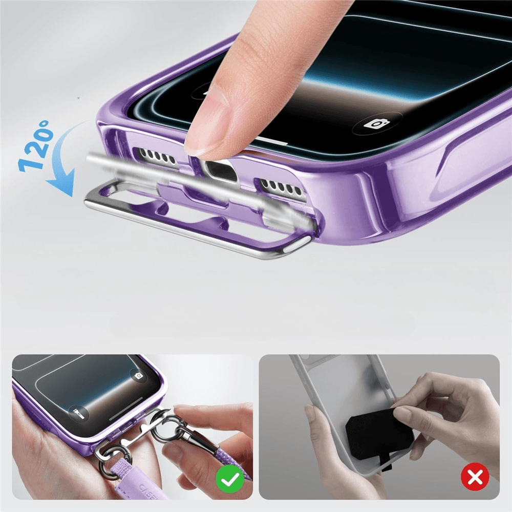 iPhone 18 Pro / iPhone 17 Pro - Coque Premium magnétique avec dragonne