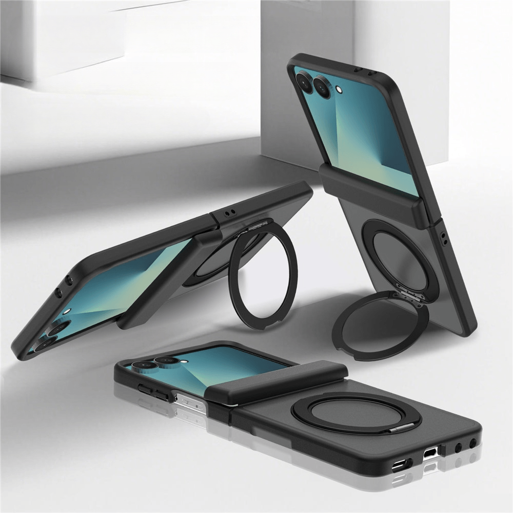 Galaxy Z Flip8 - Magnetische Hülle mit 360° Ring-Ständer