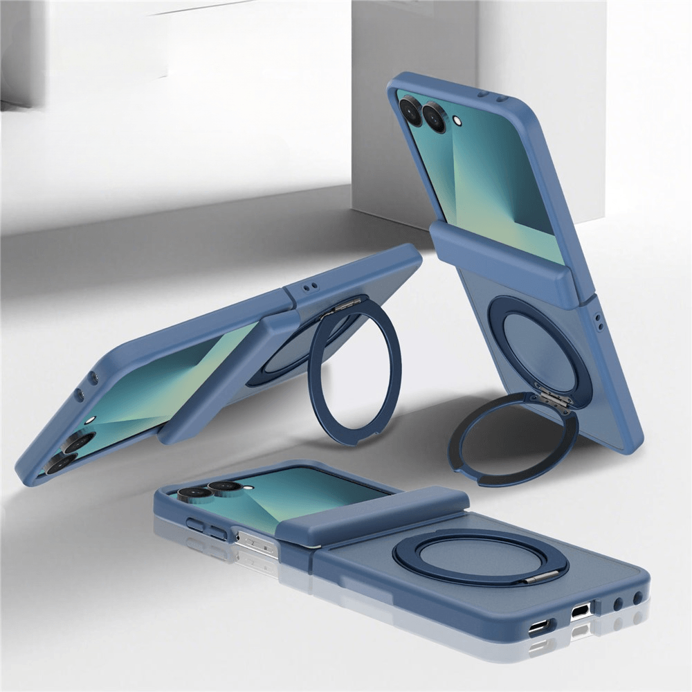 Galaxy Z Flip8 - Magnetische Hülle mit 360° Ring-Ständer