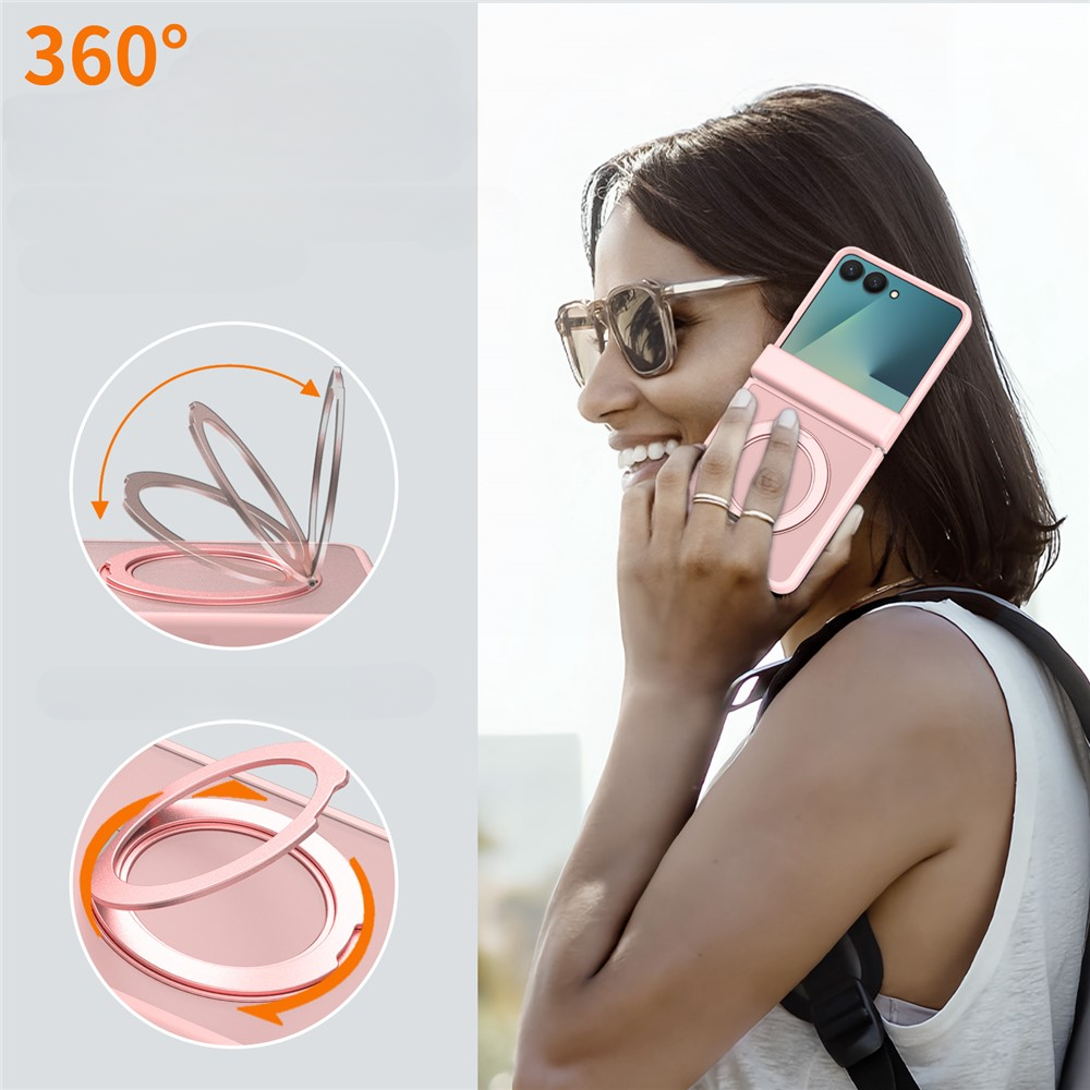 Galaxy Z Flip8 - Magnetische Hülle mit 360° Ring-Ständer