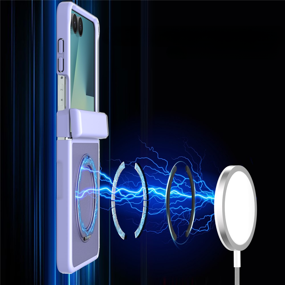 Galaxy Z Flip8 - Magnetische Hülle mit 360° Ring-Ständer