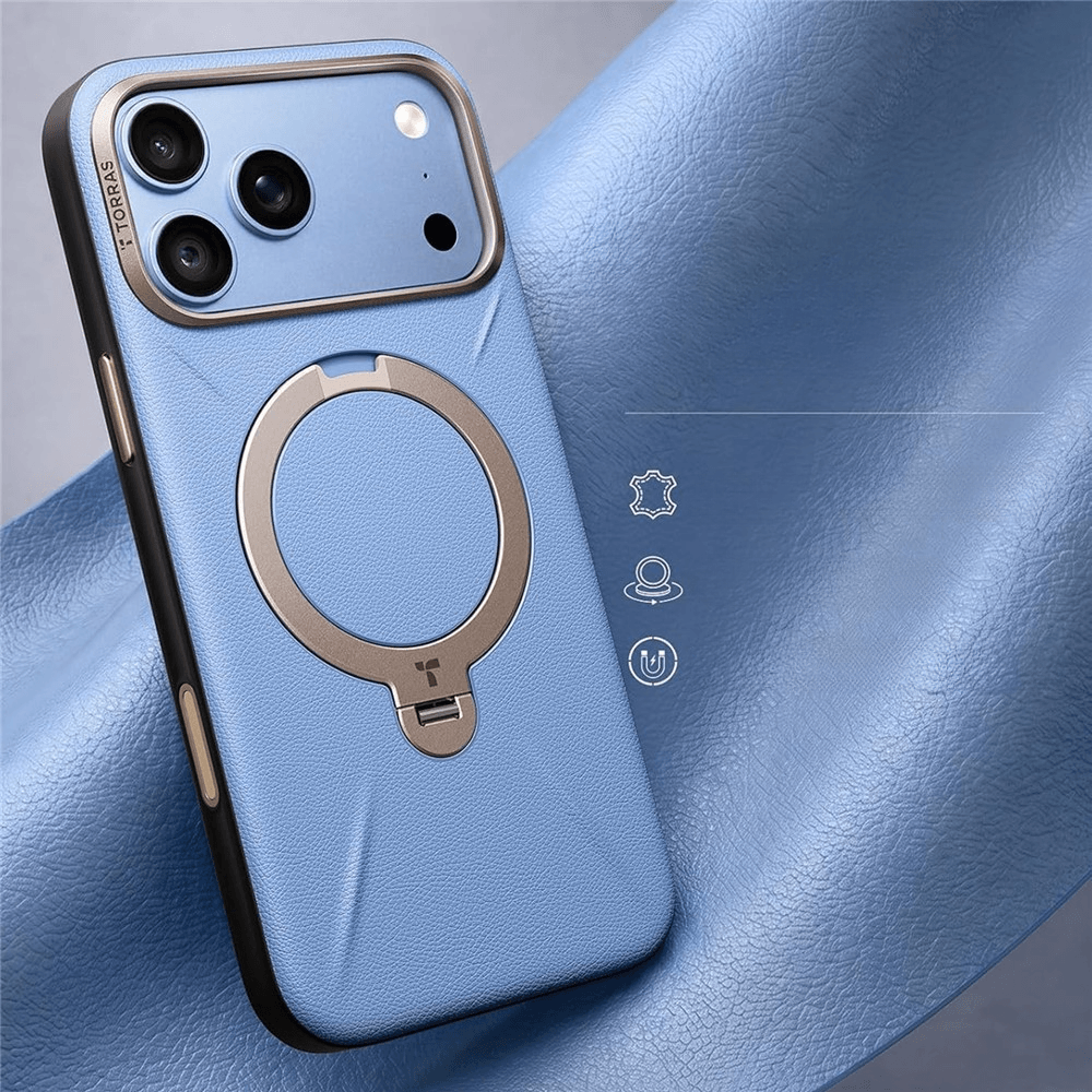 iPhone 18 Pro / iPhone 17 Pro - TORRAS Ostand Q3 VegSkin Coque MagSafe avec support