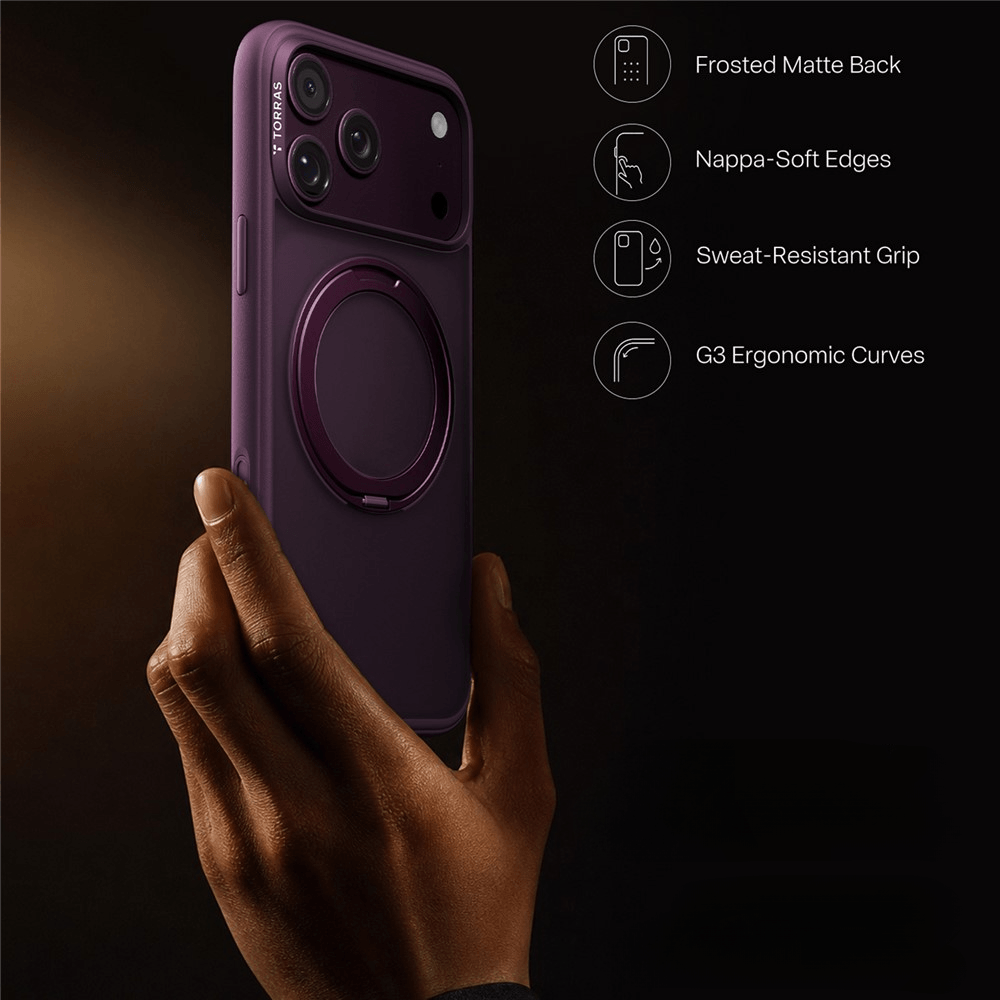 iPhone 18 Pro Max / iPhone 17 Pro Max – TORRAS Ostand O1 Guardian Coque Magnétique Support 360°