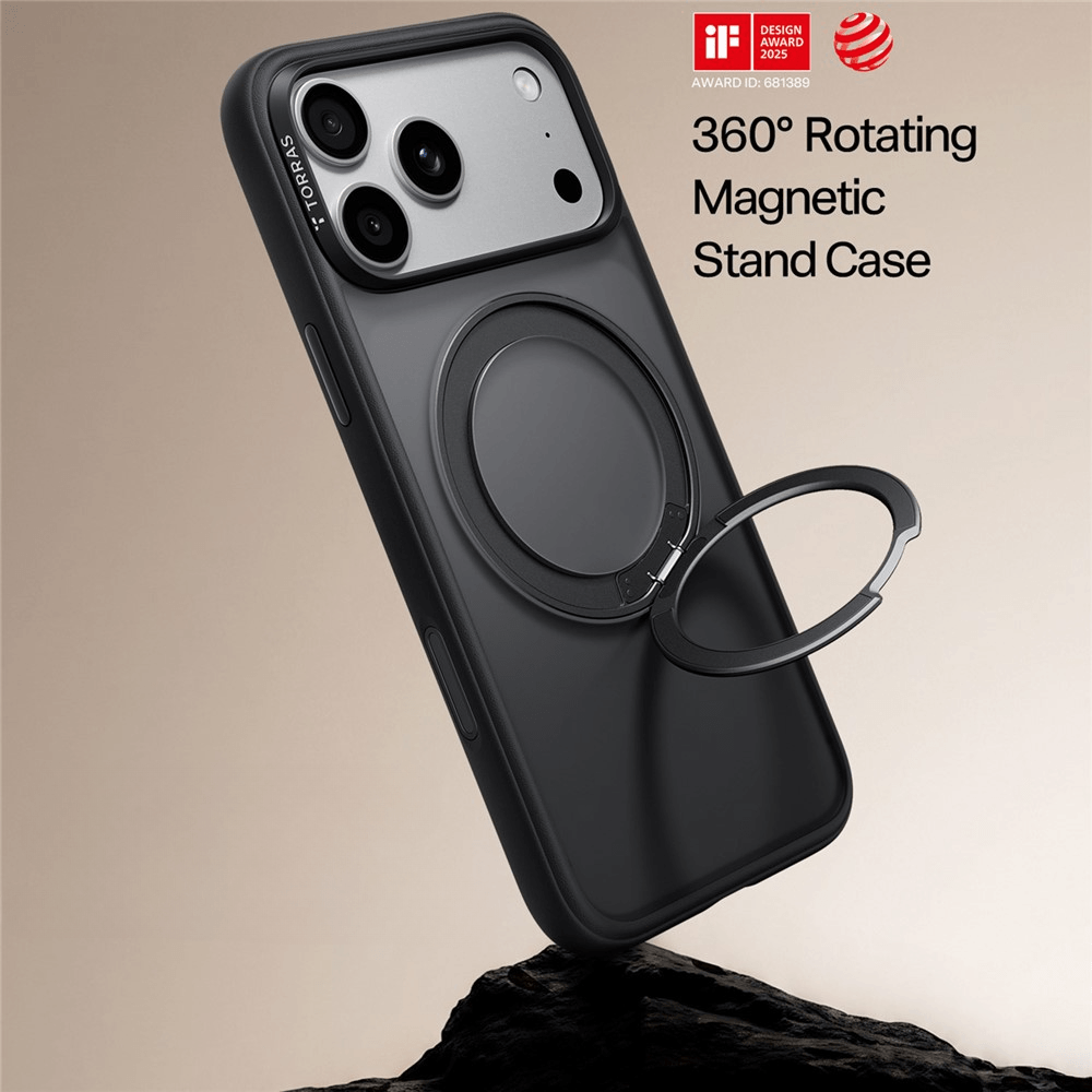 iPhone 18 Pro / iPhone 17 Pro – TORRAS Ostand O1 Guardian Cover Magnetica Supporto 360°