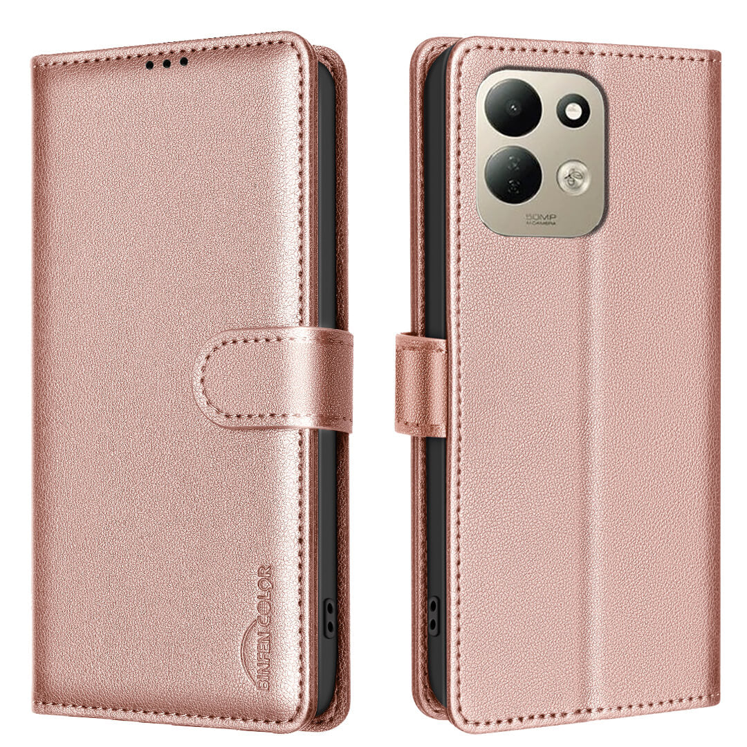 Xiaomi Redmi 17 - BINFEN Leather Case Cover with RFID Blocker