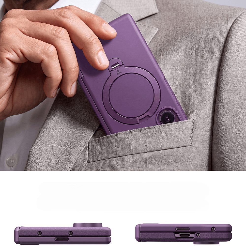 Galaxy Z Fold8 Ultra – TORRAS Ostand Q3 Spin Premium Hülle mit Magnetring & Panzerglas