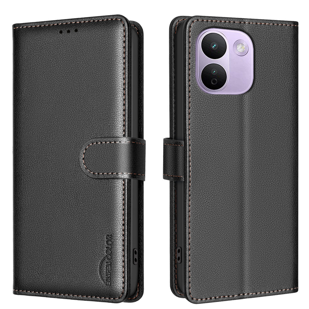 Xiaomi Redmi Note 17 Pro Max - BINFEN Leather Case Cover with RFID Blocker