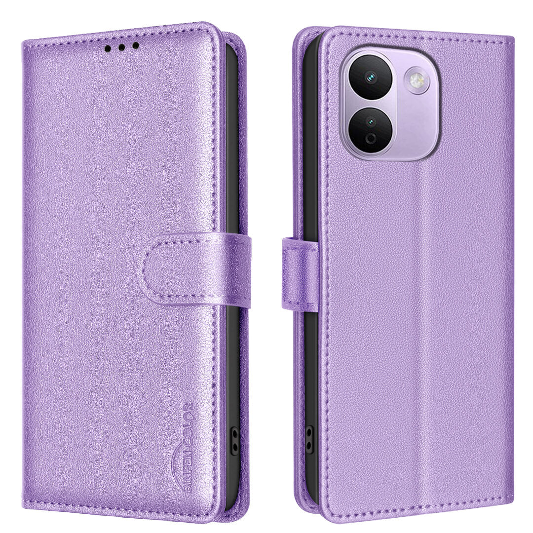 Xiaomi Redmi Note 17 Pro Max - BINFEN Leather Case Cover with RFID Blocker