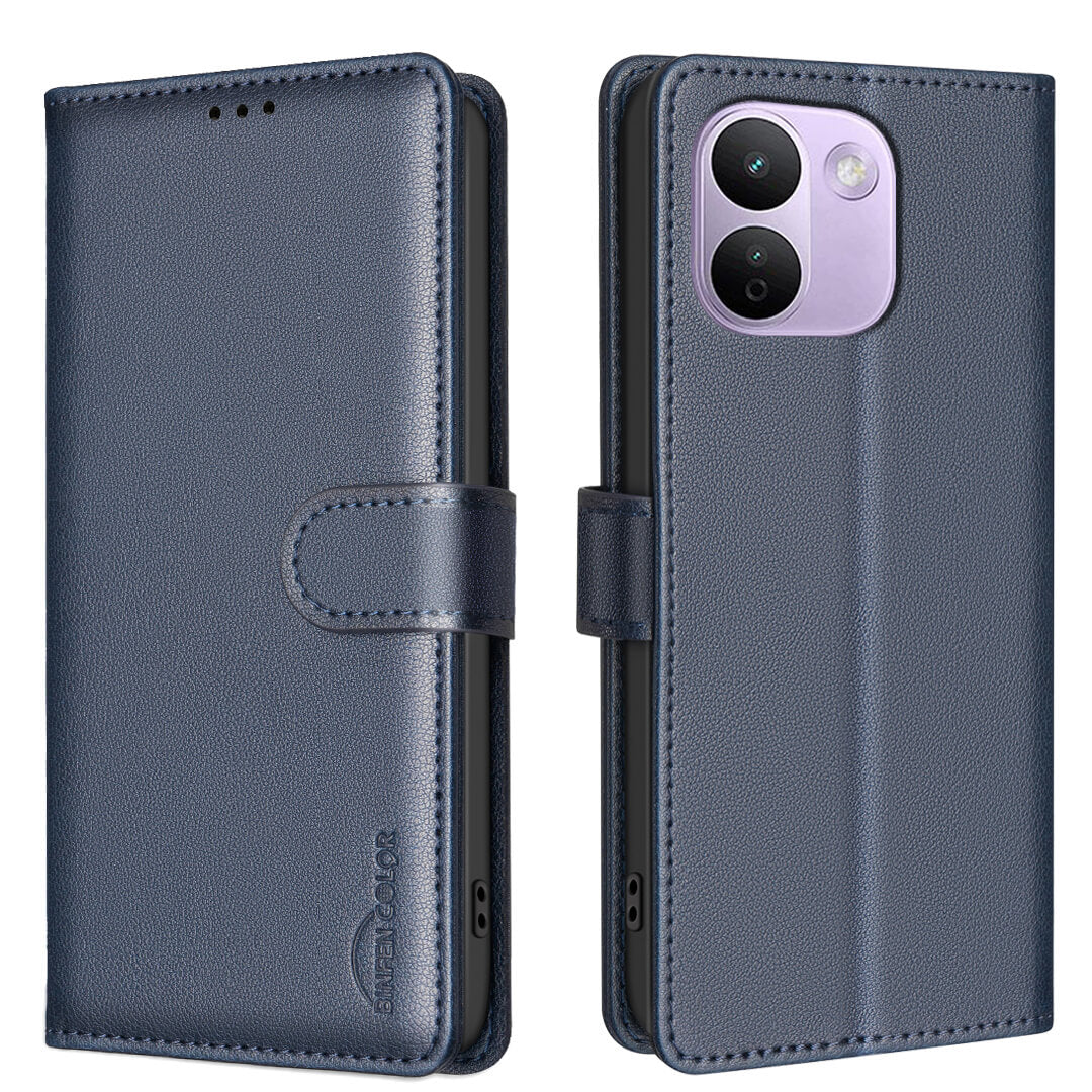 Xiaomi Redmi Note 17 Pro Max - BINFEN Leather Case Cover with RFID Blocker