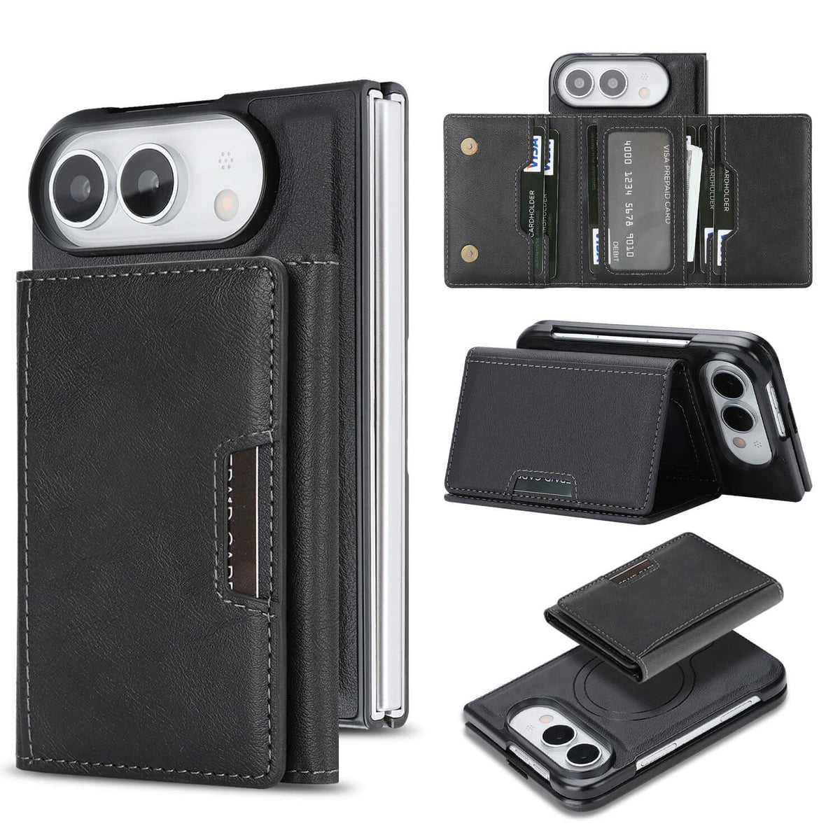 iPhone Duo - 2-in-1 Backcover mit Kreditkarten-Etui
