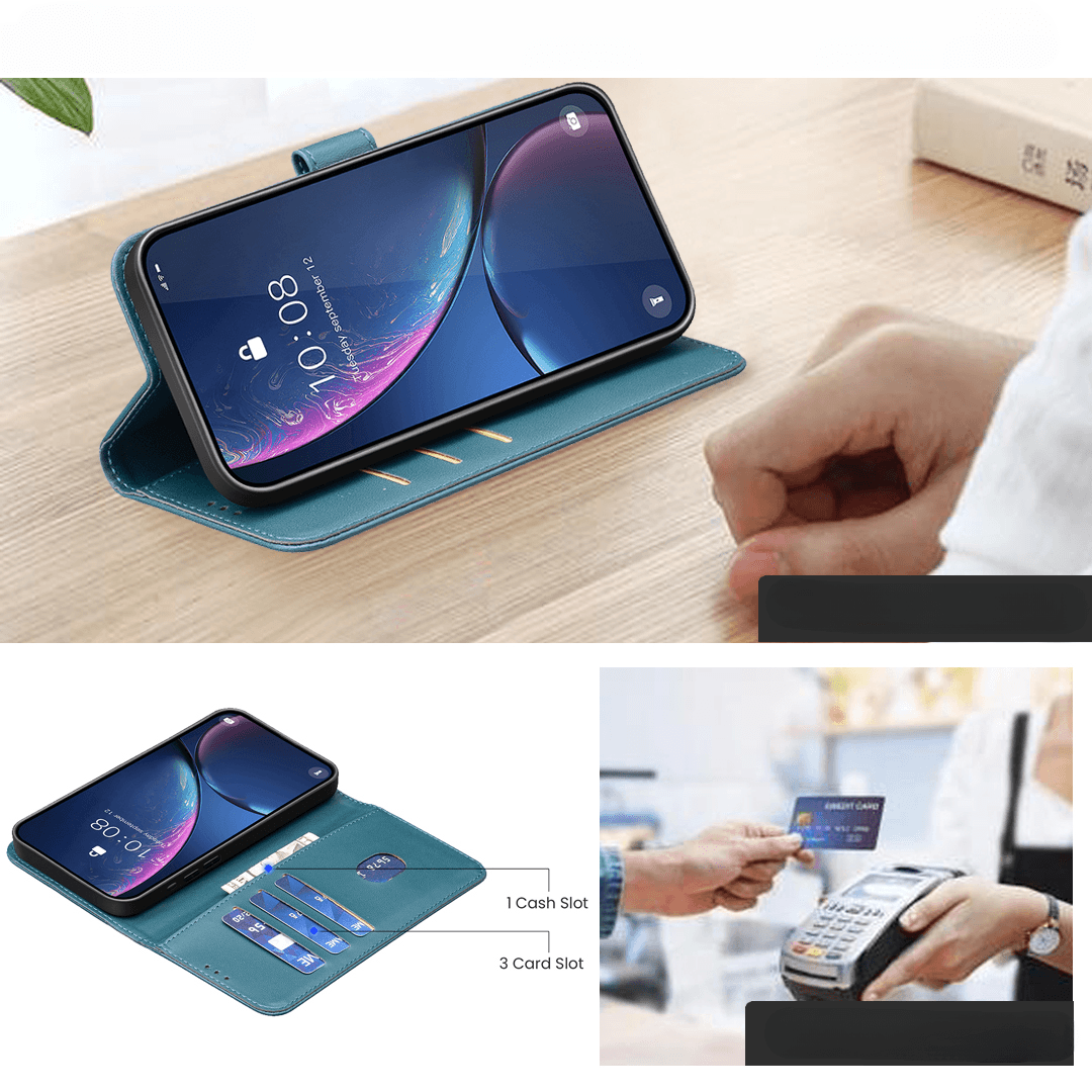 Galaxy S26 FE - Étui en cuir BINFEN avec bloqueur RFID