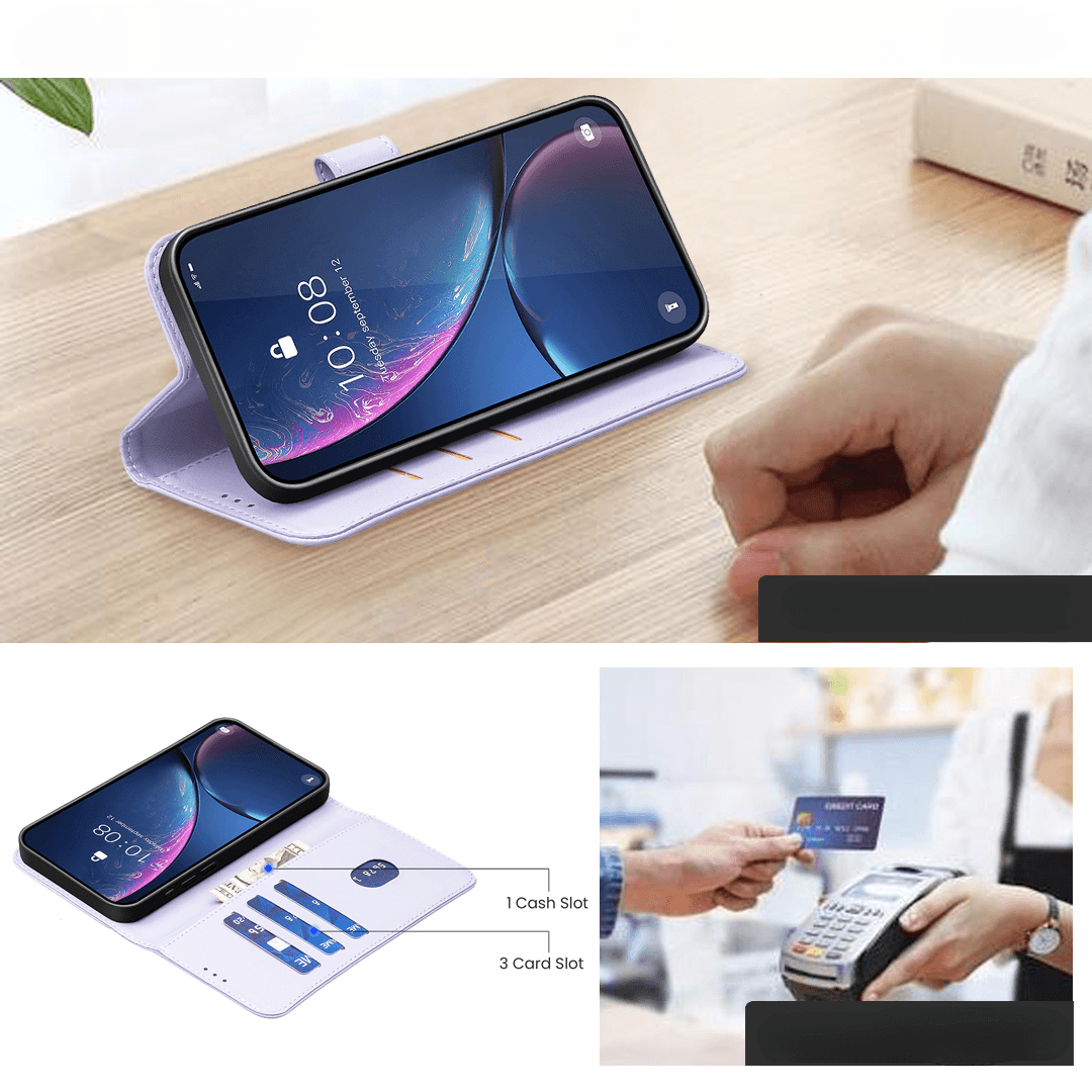 Galaxy S26 FE - Étui en cuir BINFEN avec bloqueur RFID