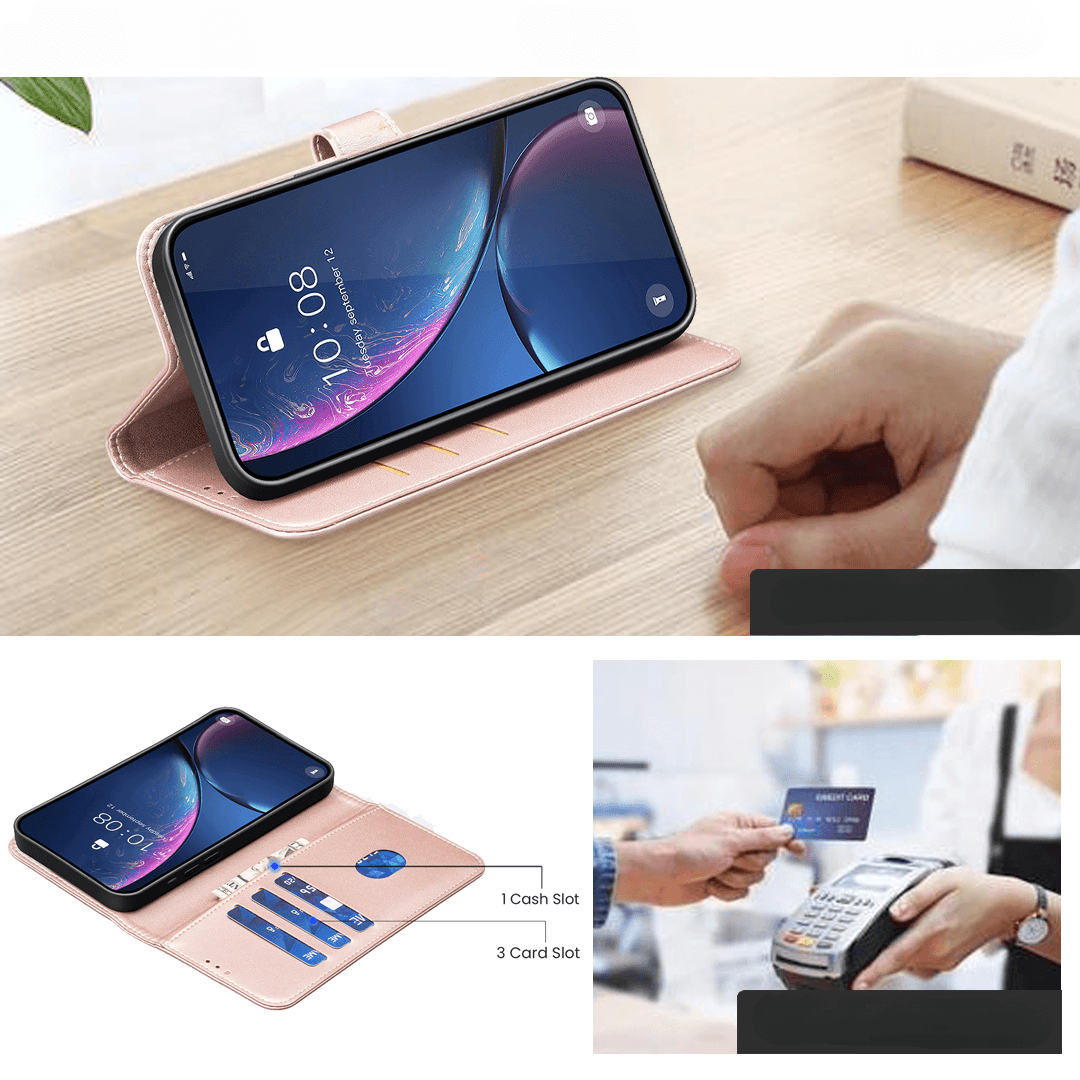 Galaxy S26 FE - Étui en cuir BINFEN avec bloqueur RFID
