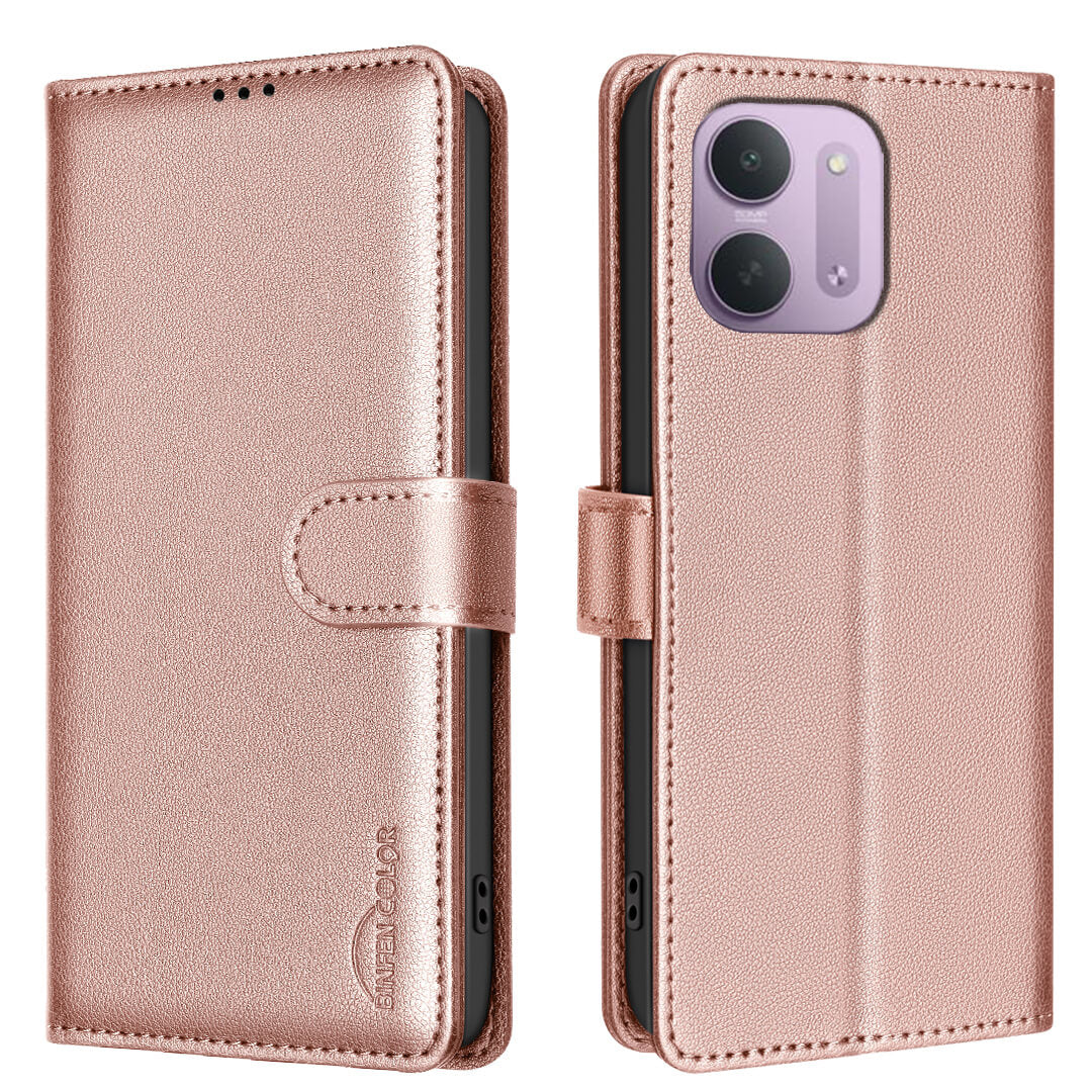 Xiaomi Redmi 17C - BINFEN Leder Etui Hülle mit RFID Blocker