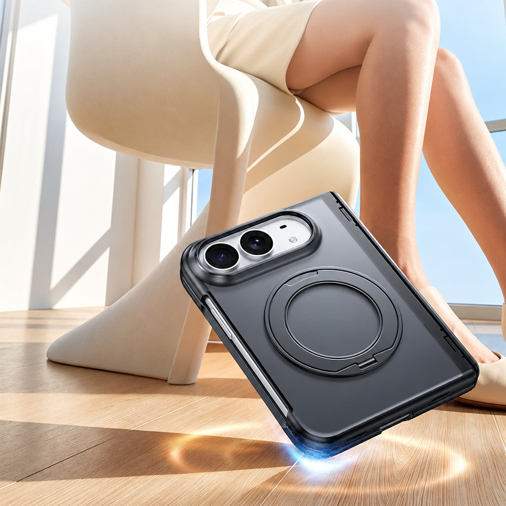 iPhone Duo – Custodia full protection con anello magnetico