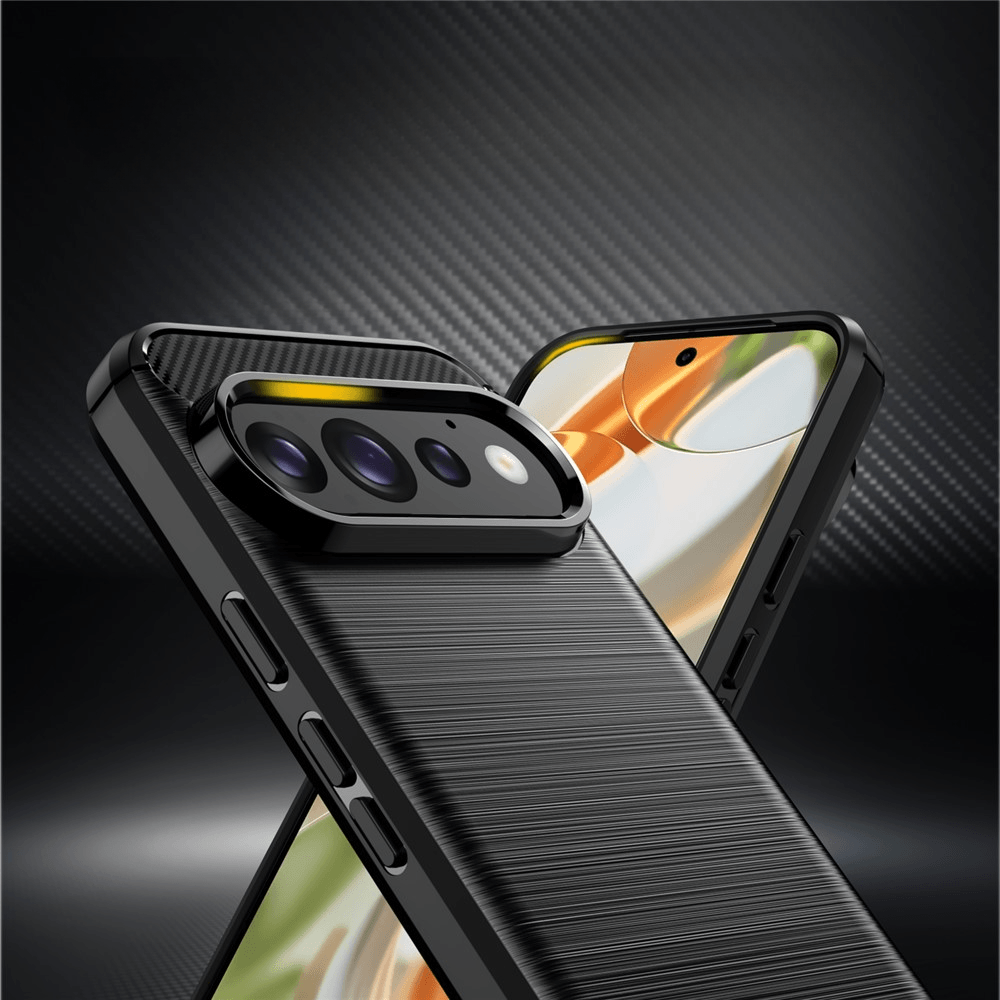Google Pixel 11 / Pixel 11 Pro - Cover in look metallo carbonio