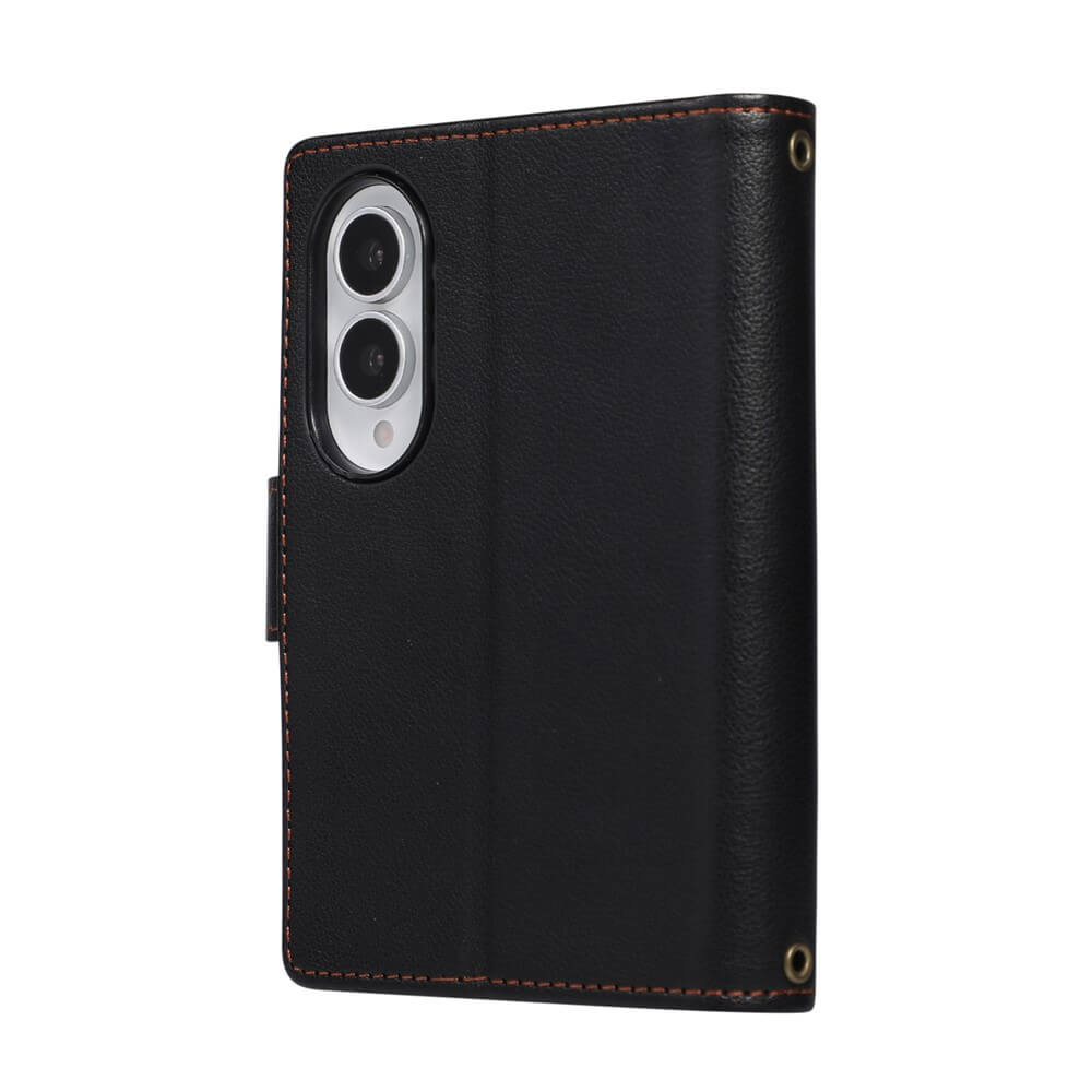 Galaxy Z Fold8 – Leather Wallet Case with Shoulder & Wrist Strap