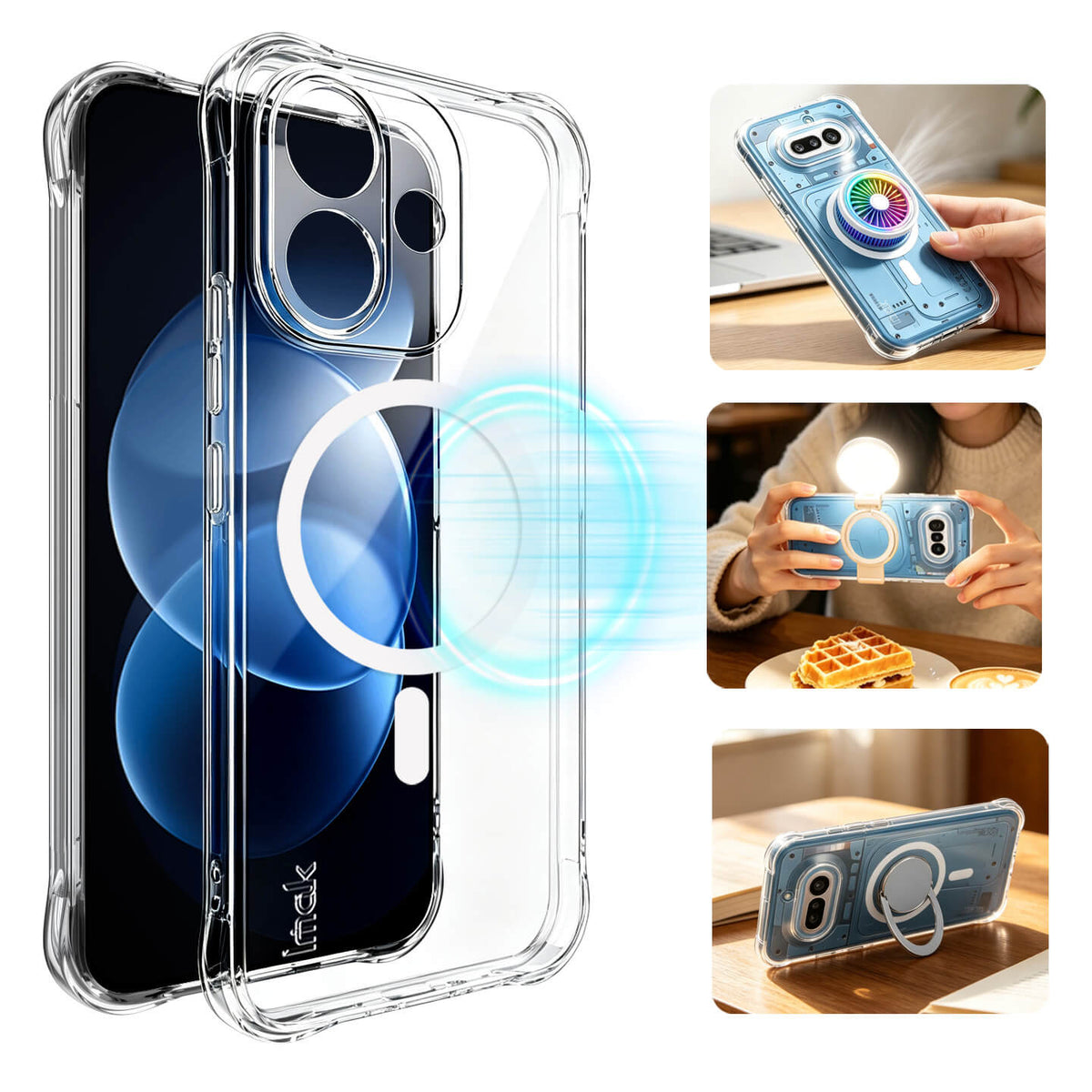 Xiaomi Redmi Note 17 Pro - IMAK TPU Hülle Transparent Stossfest