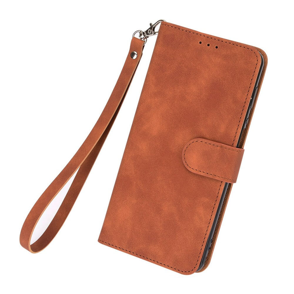 Étui Folio Cuir pour Huawei Honor X7a avec Fentes pour Cartes, Protection Antichoc, Fermeture