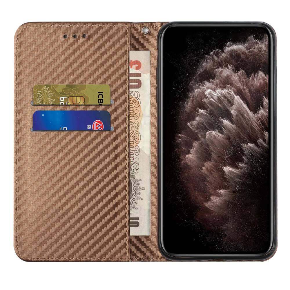 Xiaomi Poco X5 Pro - Carbon Look Flip Case Cover